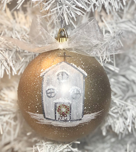 Little White Church Ornament