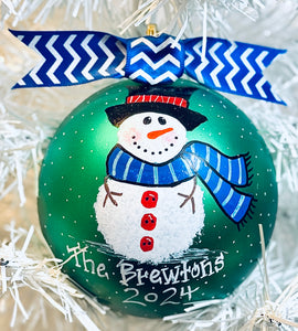 Shatterproof Plastic Ornament Custom Design