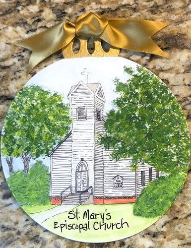 Home or Church Portrait Ornament