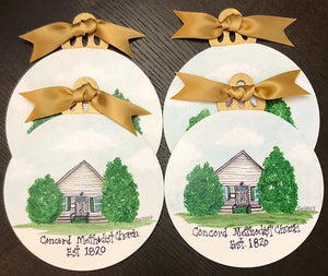 Home or Church Portrait Ornament