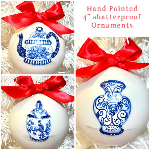 Blue & White Ornaments