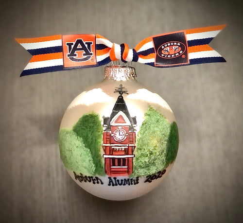 Auburn or Alabama Alumni Ornament (Custom Order)