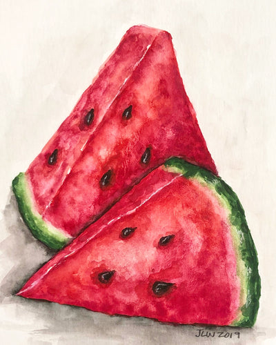 Watermelon Watercolor Painting