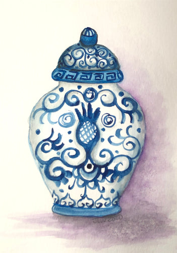 Blue & White Ginger Jar