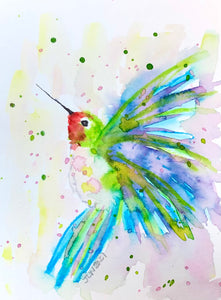 Hummingbird Watercolor