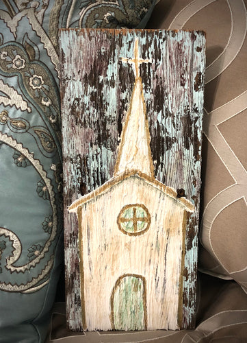 Rustic Church Plaque