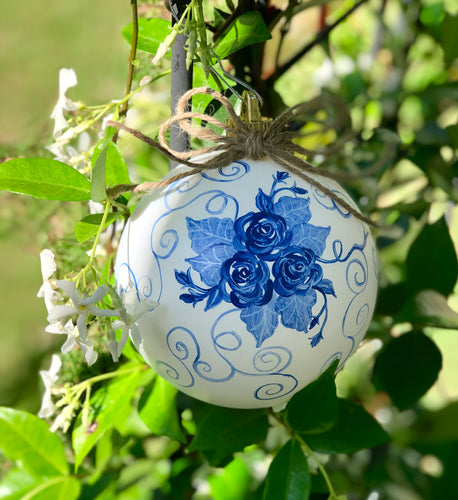 Blue&white Shatterproof Ornament