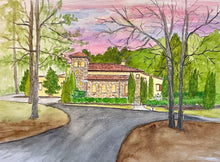Large(8.5x11”) Watercolor Home Portrait