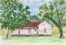 Large(8.5x11”) Watercolor Home Portrait