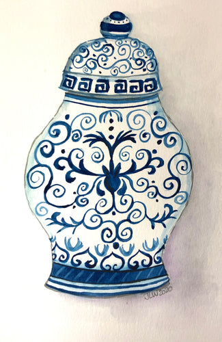 Ginger Jar Watercolor