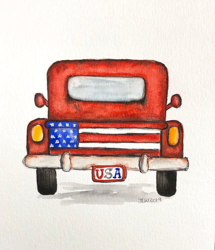 Truck Watercolor