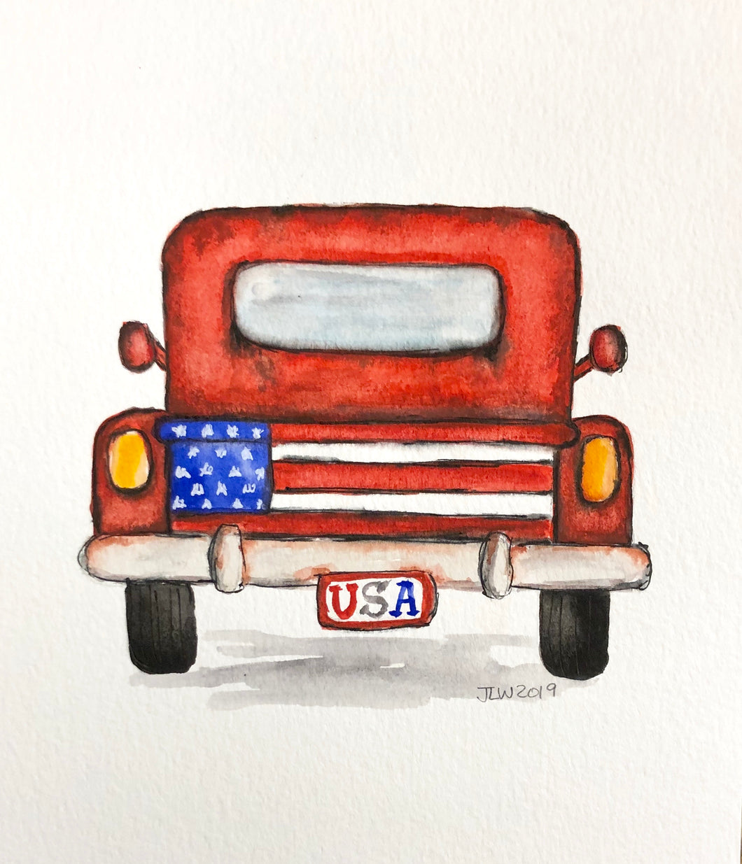 Truck Watercolor
