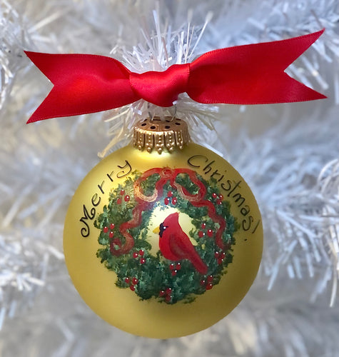 Cardinal Wreath Ornament