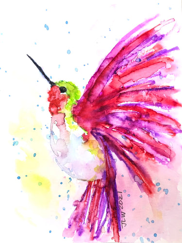 Hummingbird Watercolor