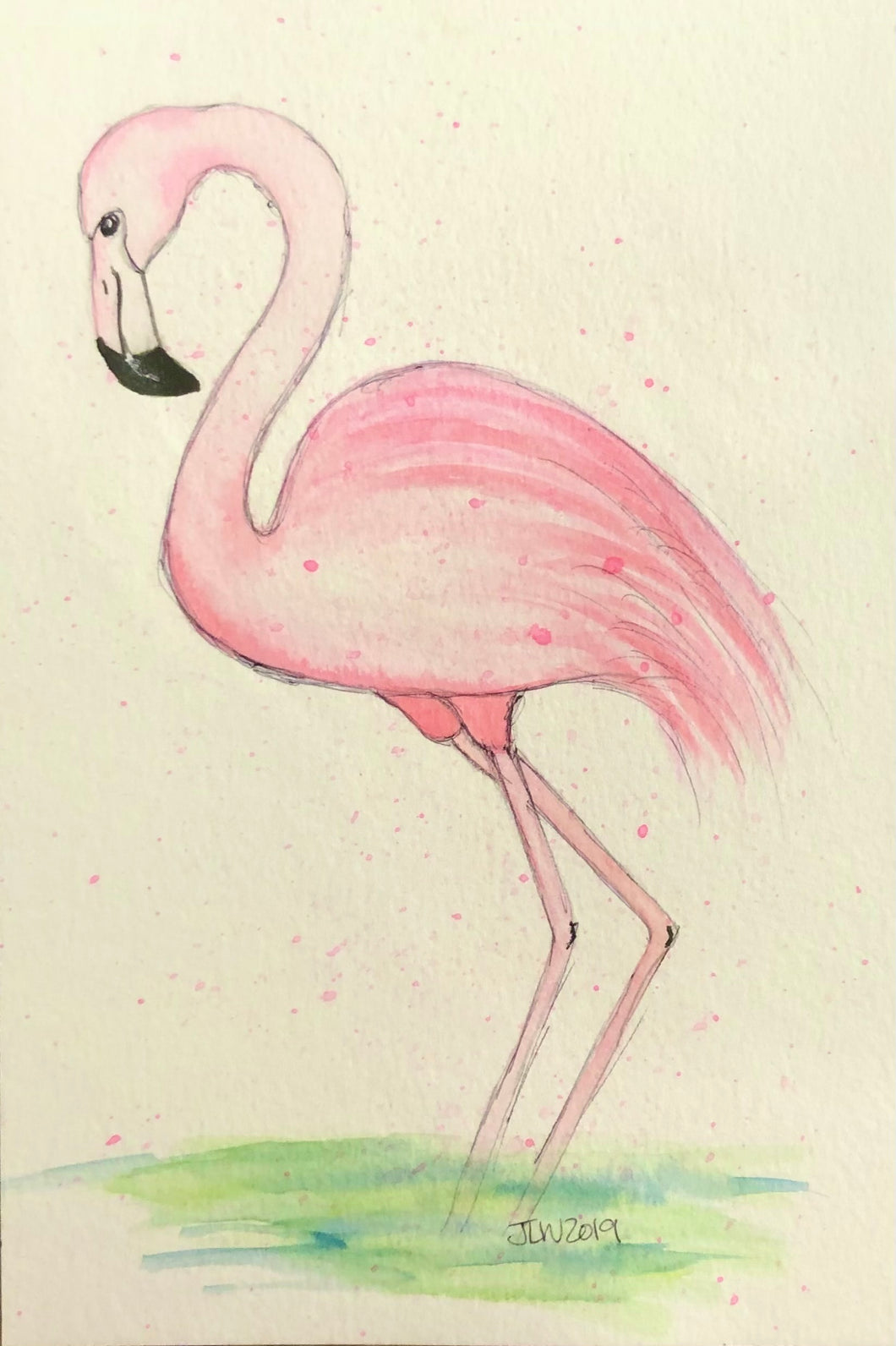 Flamingo Watercolor